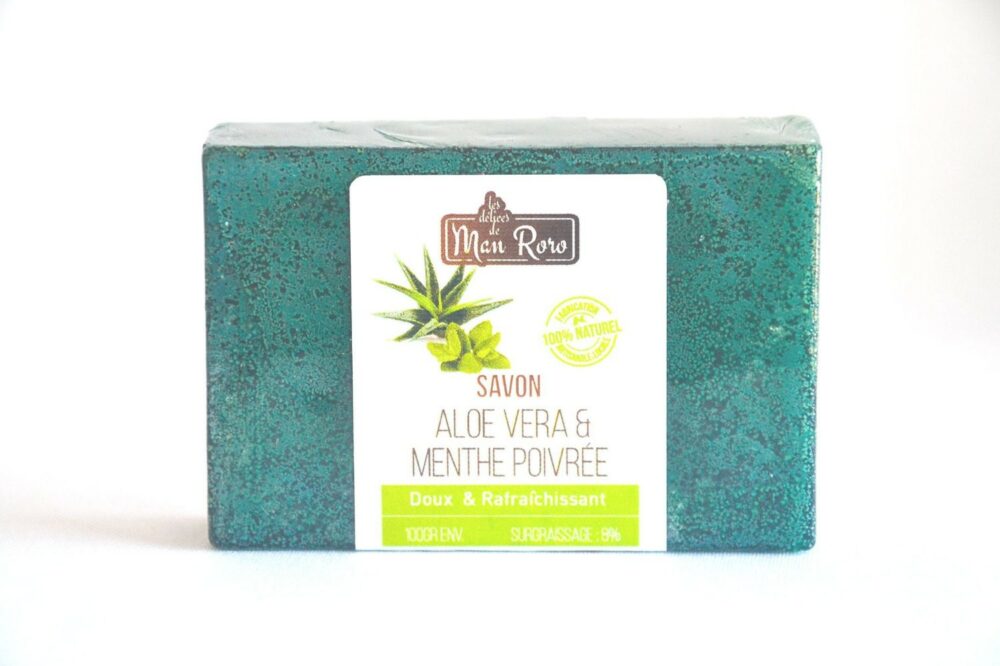 Savon Aloes Vera & Menthe Poivrée 500g – Image 4