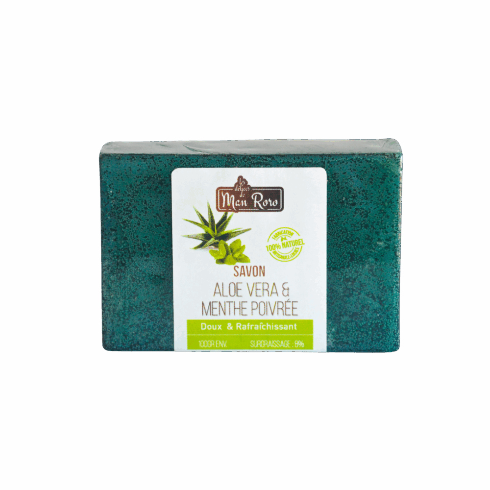 Savon Aloes Vera & Menthe Poivrée 500g
