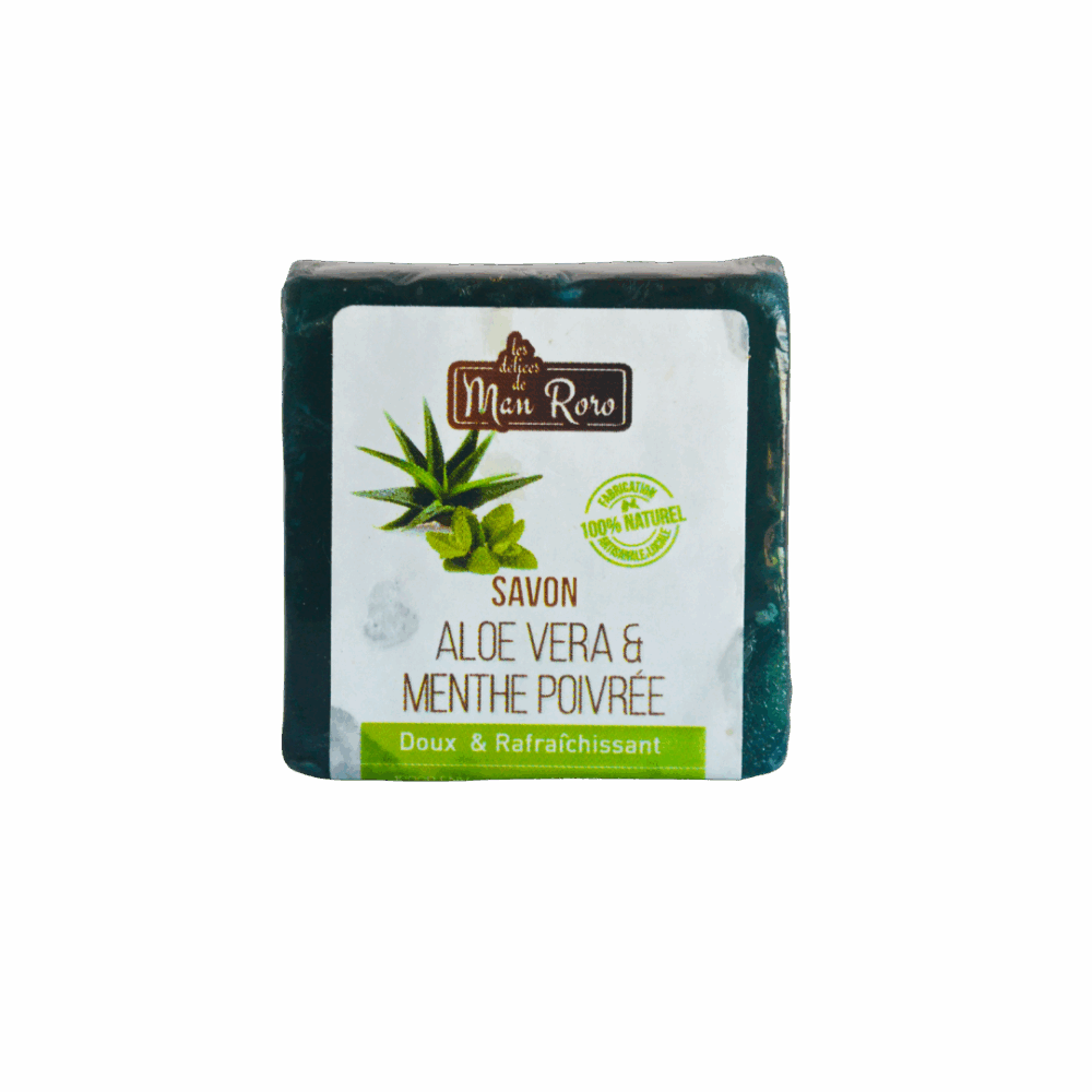 Savon Aloes Vera & Menthe Poivrée 500g – Image 3