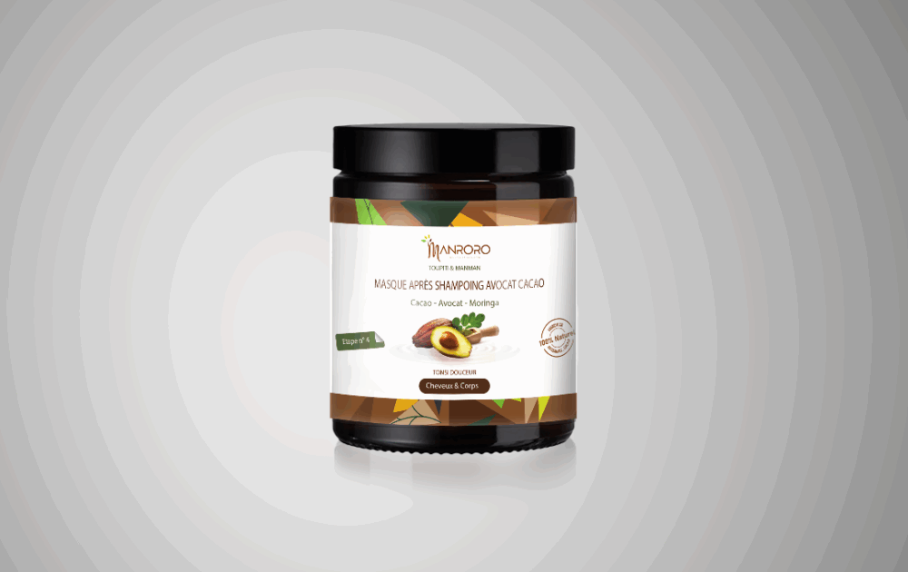 Masque après shampoing Avocat cacao Moringa