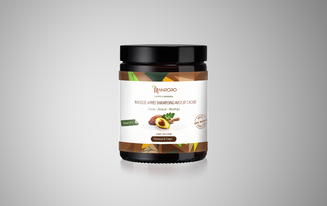 Masque après shampoing Avocat cacao Moringa 500 ml
